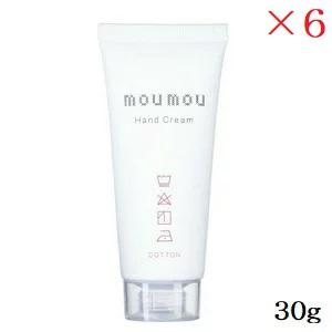 moumou ムームー ハンドクリーム 30g コットン ×6セット｜atbeauty