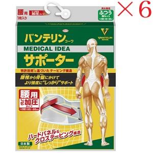興和新薬 バンテリンコーワ 加圧サポーター 腰用固定タイプ ふつうサイズ ブルーグレー ×6セット