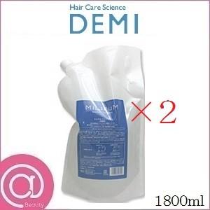 (2本セット)DEMI デミ ミレアム ヘアケア シャンプー 1800ml レフィル 詰替用｜atbeauty