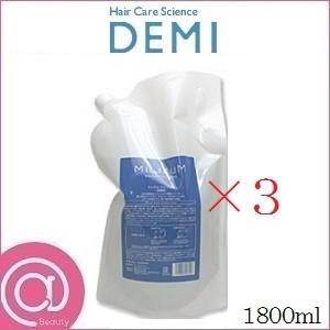 (3本セット)DEMI デミ ミレアム ヘアケア シャンプー 1800ml レフィル 詰替用｜atbeauty