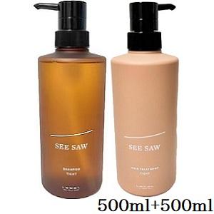 ルベル シーソー SEE/SAW シャンプーT タイト 500ml + ヘアトリートメントT タイト 500ml｜atbeauty