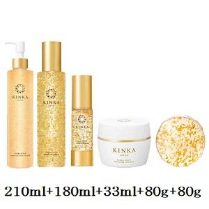 金華ゴールド ナノローション N 180ml + ナノエッセンス N 33ml + モイスチャークリーム N 80g + ナノソープ R 80g + ナノクレンジング&フォーム 210ml