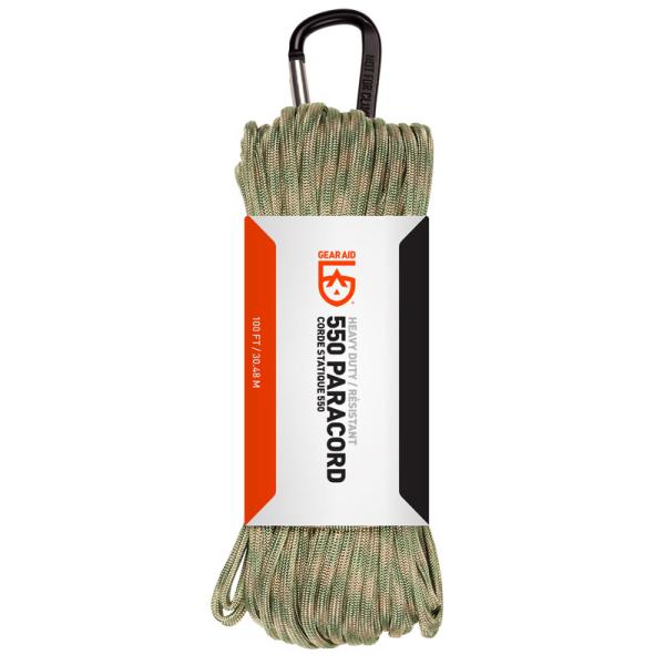 GEAR AID GA550 パラコード100ft セージ×タン
