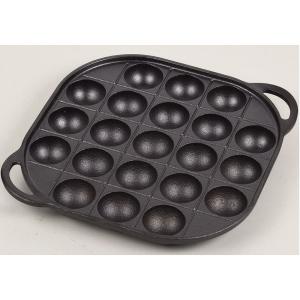 キッチンツール パール金属 スプラウト 鉄鋳物製たこ焼きプレート21穴