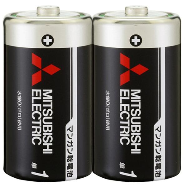 MITSUBISHI(三菱電機) マンガン乾電池 単1形 2本入