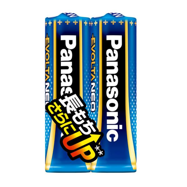 パナソニック 乾電池エボルタネオ単3形2本パック ブルー