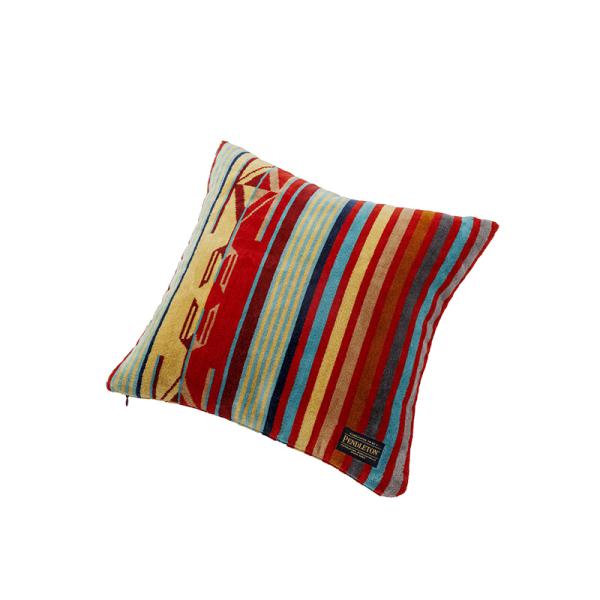 ペンドルトン ジャガードタオルクッションカバー チマヨガーネット