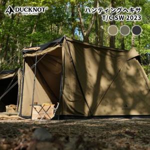 テント DUCKNOT ハンティングヘキサT/C SW 2023ver オリーブドラブ(OD)｜atbousai