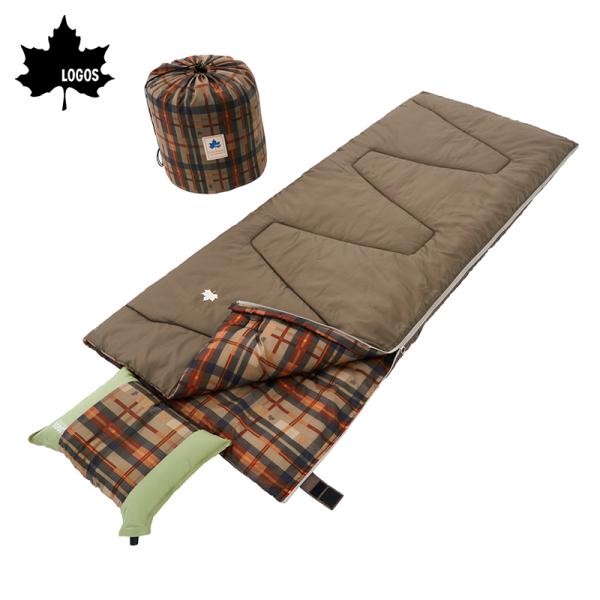 封筒型シュラフ ロゴス 抗菌防臭 丸洗いサウンドリーシュラフ・-2(枕ホルダー付き)