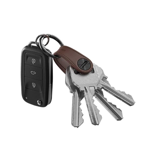 KEY SMART KEYSMART ミニレザー ブラウン