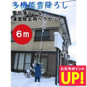 6m 雪下ろし 【デラックスセット】雪降ろし 雪庇落とし 凍雪除雪 多