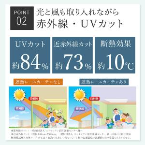 遮熱レースカーテン masa 遮熱カーテン 1...の詳細画像5