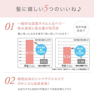 専髪タオル おぼろタオル 洗髪 タオル 髪専用...の詳細画像5