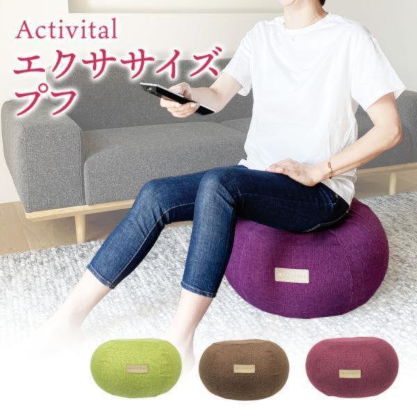 Activital エクササイズプフ ドーナツ型 アクティバイタル バランスボール ダイエット エク...