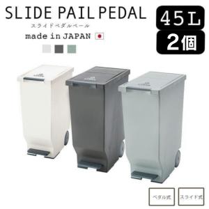 ゴミ箱 45リットル 2個 おしゃれ 分別 スリ...の商品画像