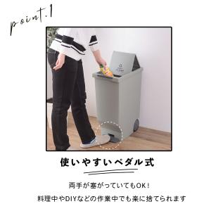 ゴミ箱 45リットル 2個 おしゃれ 分別 ス...の詳細画像3