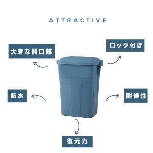 ゴミ箱 分別 屋外 50l ごみ箱 ダストボッ...の詳細画像4