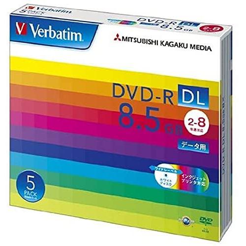 Verbatim バーベイタム 1回記録用 DVD-R DL 8.5GB 5枚 ホワイトプリンタブル...