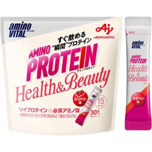 味の素KK 「アミノバイタル アミノプロテイン」for woman ストロベリー味 30本入｜atcollet