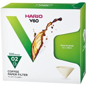 HARIO(ハリオ) V60用ペーパーフィルター コーヒーメーカー対応 ブラウン みさらし 1-4杯用 日本製 VCF-02-100MK｜atcollet