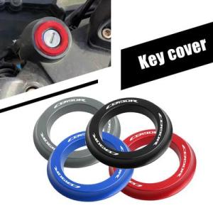 キーホール装飾リング オートバイ キースイッチリング オートバイ CNCアルミニウム合金 改造アクセ...