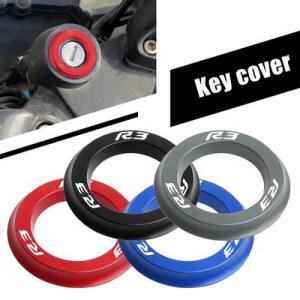 バイク キー スイッチ リング R3 YZFR3 オートバイ イグニッションカバー CNC アルミニ...