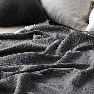 ブランケット おしゃれ 落ち着いた色合いでおしゃれなガーゼケット フリンジがかわいい こども タオルケット ガーゼケット 綿100 4重ガー S 1212 オンライン シェア ショップ 通販 Yahoo ショッピング