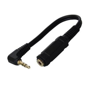 富士パーツ商会 ステレオイヤホン/ヘットホンのプラグをL型に変換します3.5mm ステレオミニプラグ L型変換ケーブル 0.1m ステレオミニ変換