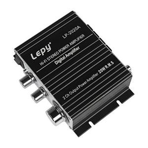 LEPY デジタルアンプ 100~240V通用アダプター付属 ブラック LP-2020A