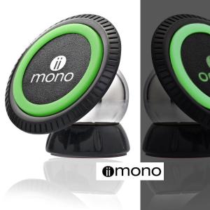 スマホホルダー 車載 マグネット 夜 光る 360度回転 スタンド iimono