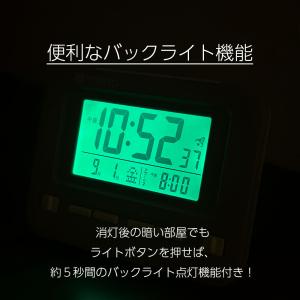 目覚まし時計 電波 デジタル カレンダー 温度...の詳細画像1
