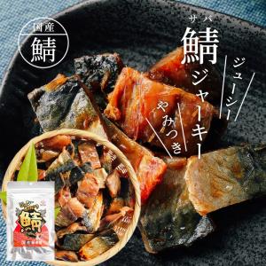 ＼ 送料無料／ 国産 ジューシー やみつき 鯖ジャーキー 168g メール便 国産さば使用 国産鯖 炙り鯖 直火焼 おつまみ 酒のつまみ 珍味 さば サバ 晩酌｜あてめあて