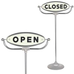 店舗用 看板 アンティークデザイン スタンド式 看板 オープン クローズ 楽天市場】【看板 オープン クローズ スタンド サインボード