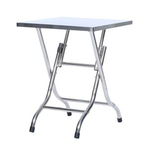 DULTON（ダルトン） 家具 STAINLESS FOLDING TABLE 600×600/ステンレス