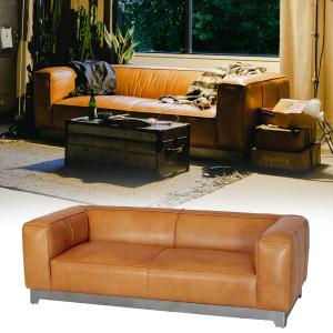 DultonダルトンLEATHER SOFA 3 SEATER 3人掛けソファ ソファー 3人掛け 本革 ダルトン マスター ソファ 3シーター ブラウン