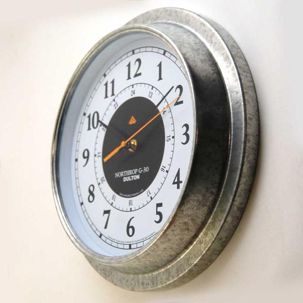 壁掛け時計 ダルトン ウォールクロック ノースロップ G-30 直径30.5cm ガルバナイズド シ...