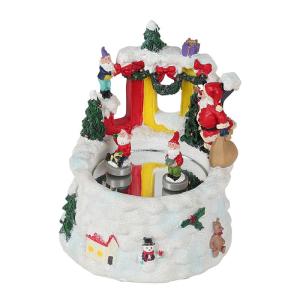 クリスマス オルゴール ダルトン スケーティング ドワーフ ミュージック ボックス XR22-0438｜atease