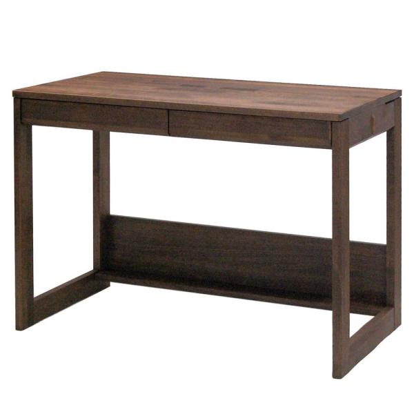 デスク 学習机 FRIEND 100 国産品 アルダー無垢材・オイルフィニッシュ ウォールナット色 ...