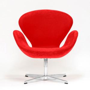 スワンチェア SWAN CHAIR アルネ・ヤコブセン 布張り リプロダクト 北欧モダン ラウンジチェア｜atease