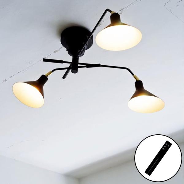 天井照明 シーリングライト Ronne ホワイトミニクリプトン球付タイプ リモコン付き シンプル モ...