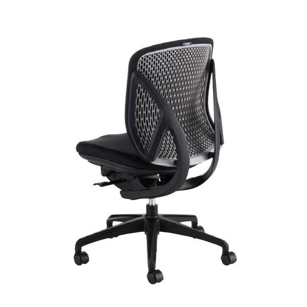 オフィスチェア Yera(イエラ) クロスカバータイプ(ローバック) / 肘無しタイプ　ランバーサポ...