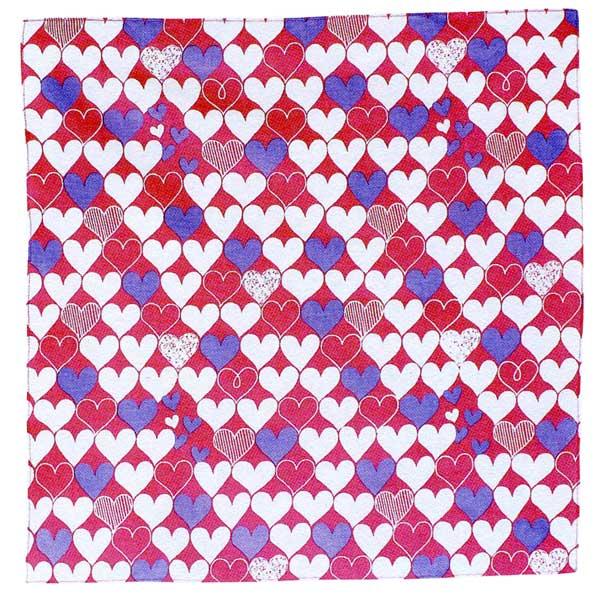 虫よけ 防虫 アウトドア 虫除けバンダナ HEART