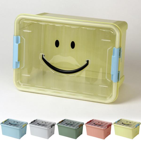 おもちゃ箱 収納ケース 収納ボックス スパイス 中身が見やすいスマイルボックス Ｍサイズ SFPT2...