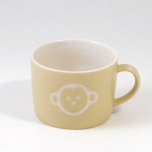 マグカップ 子供用 コップ プチママン キッズマグ モンキー サル 陶器製