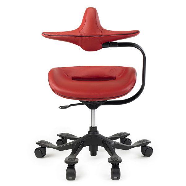 オフィスチェア ワーキングチェア iPole 7 アイポールセブン ウリドゥルチェア 本革張りタイプ...