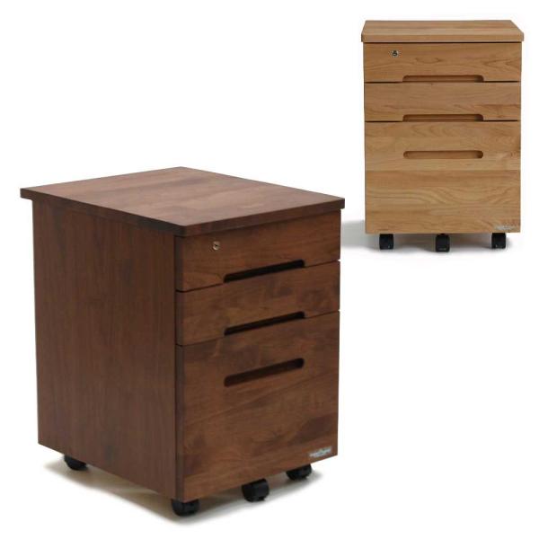 デスクワゴン 袖 FRIEND/VERDAD II共通 国産品 アルダー無垢材・オイルフィニッシュ ...