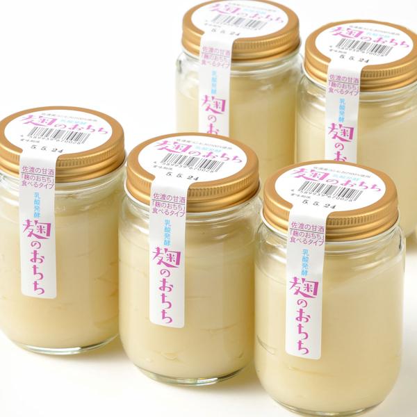 佐渡の甘酒 麹のおちち 食べるタイプ 190g 5個  ノンアルコール 佐渡島から直送 （送料無料）