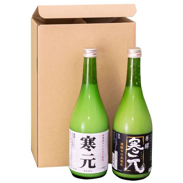 佐渡の濁り酒セット 720ml×2 寒元 15度 寒元 原醪 19度 にごり酒 佐渡島から直送 （送...