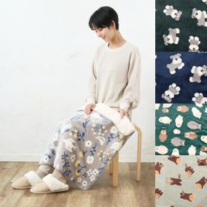 スワンネル 3way ひざ掛け 70×100cm バード 小鳥〈 シマエナガ インコ