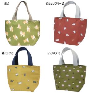 保冷 保温 トートバッグ 柴犬 ビションフリーゼ 猫 ハリネズミ クーラーバッグ ランチトート ラン...